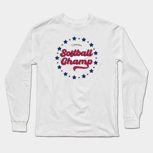 Softball Champ Tennessee TN Long Sleeve T-Shirt